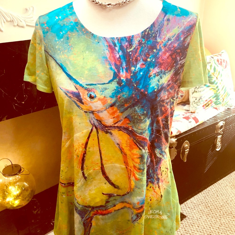 Colorful Marlin T 🐬 by Leoma Lovegrove